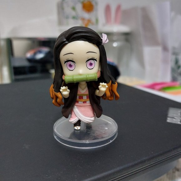 Super Cute Small Mini Nezuko Kamado Demon Slayer Action Figure Standing Toy - Picture 3 of 6